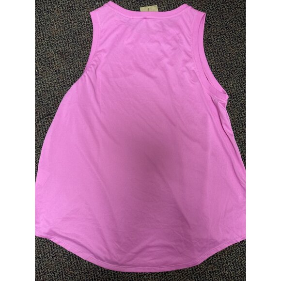 Nike Dri-fit Women Racerback Curved-Hem Tank Top Pink 1X - Picture 5 of 5